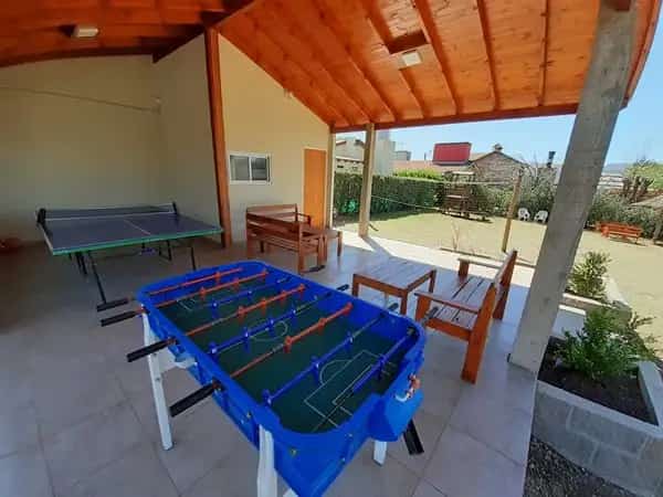 club-house con pingpong,, metegol y vista al parque