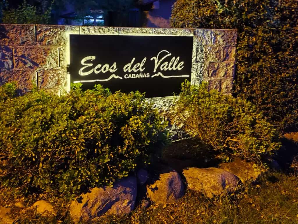 Cartel de ingreso Ecos del Valle