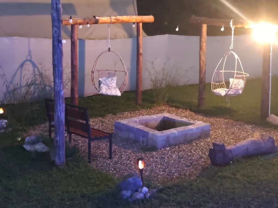 fogon con iluminacion de noche